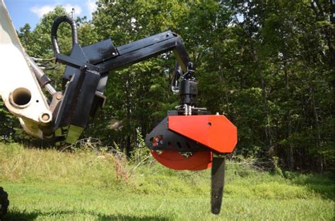 grapple saw for skid steer|skid loader tree saw attachment.